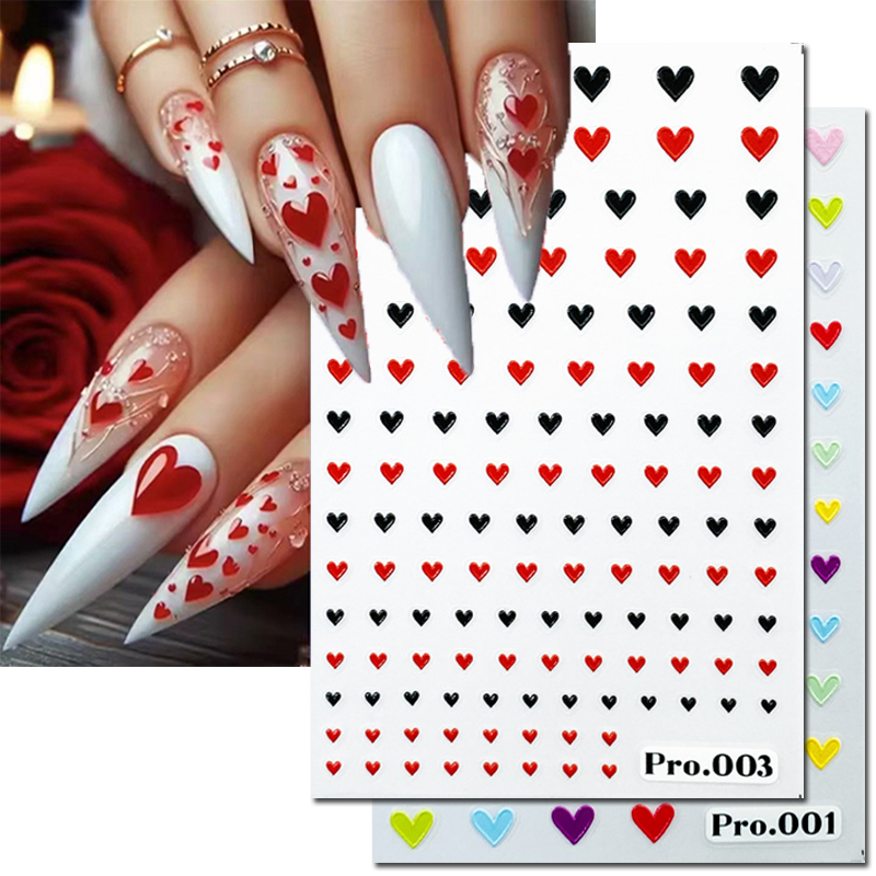 Nail Art Valentines Day - 5d تنقش مسمار الفن ملصقات عيد