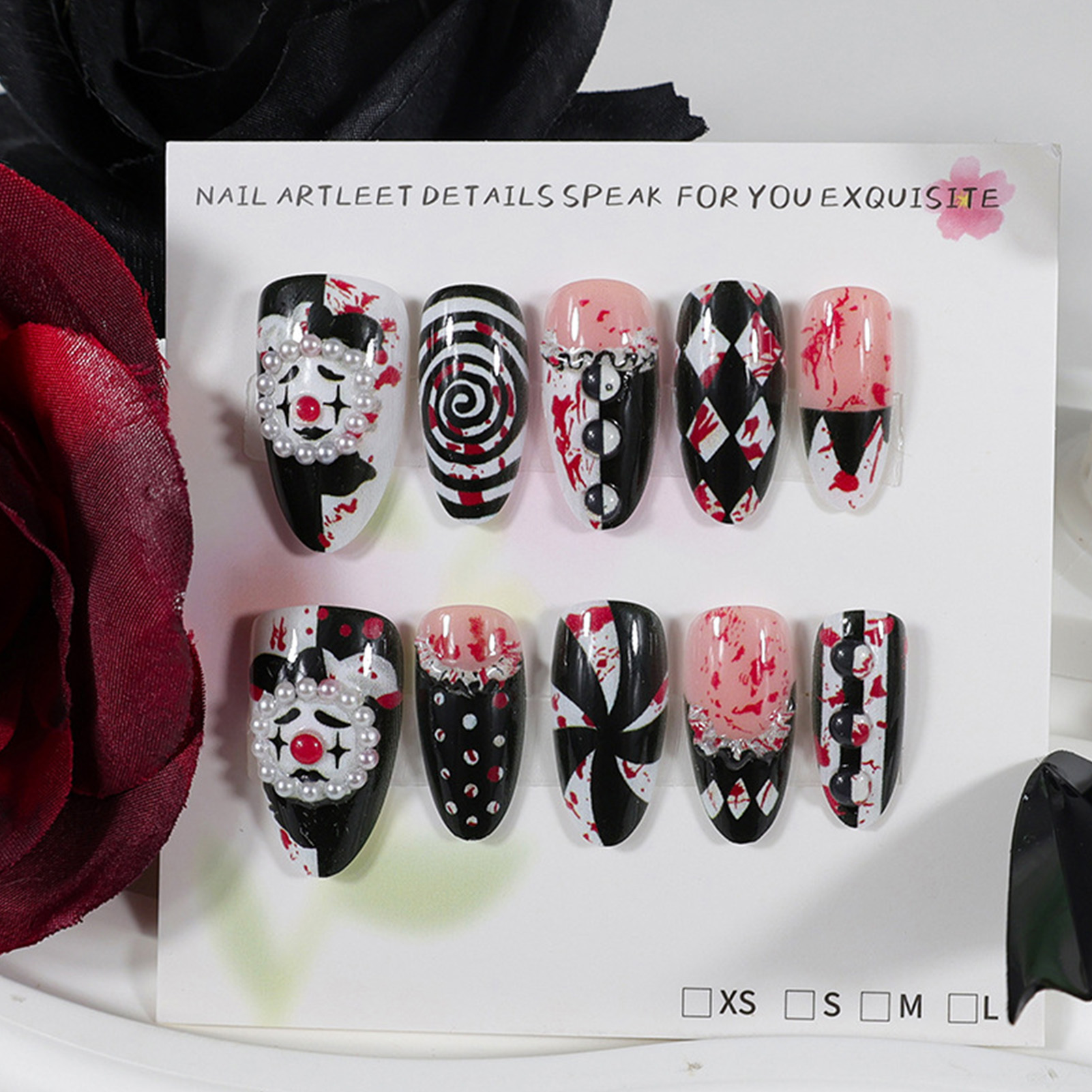 30 قطعة من الأظافر الاصطناعية  - مراجعة Nail Art Press On وسعره