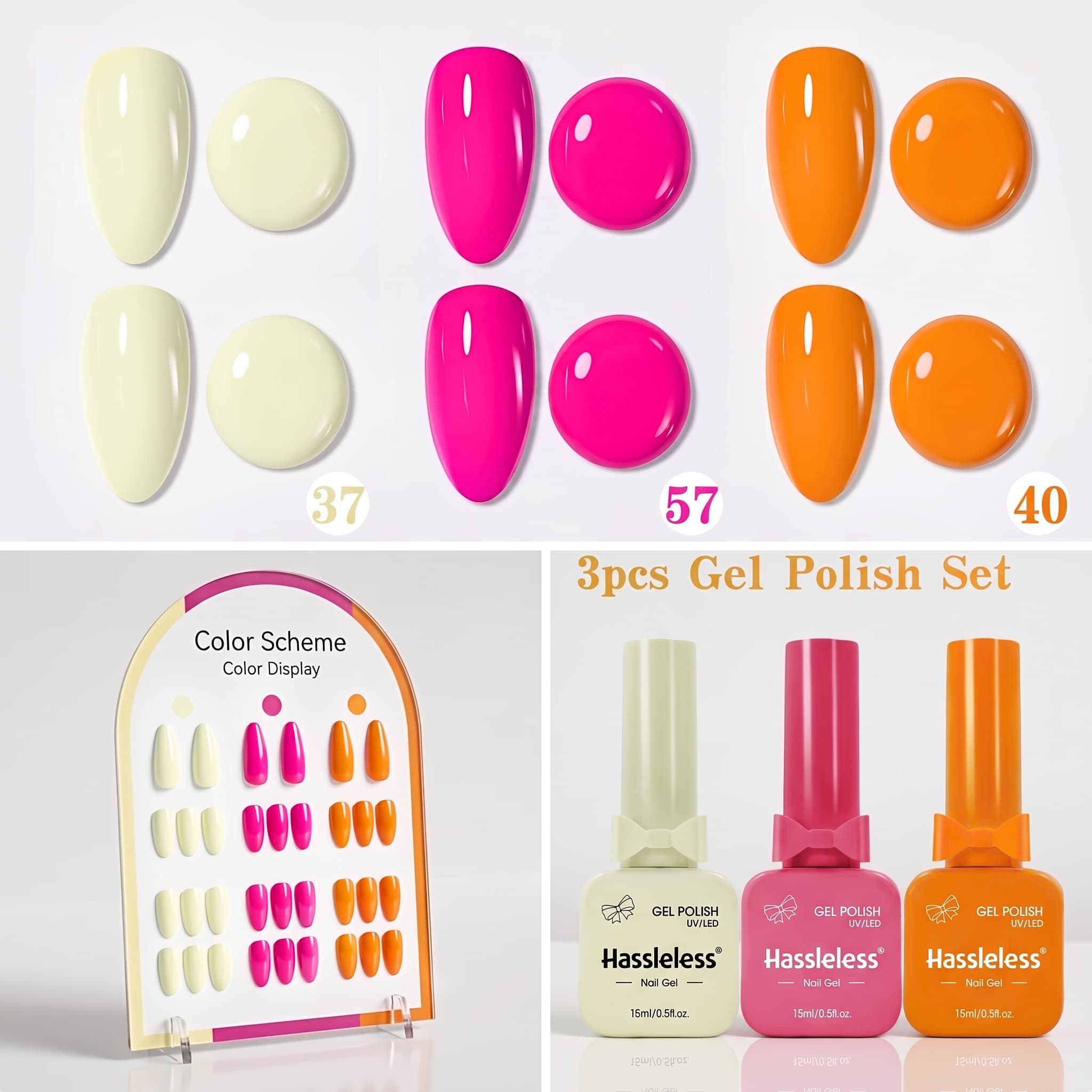 مجموعة جل طلاء الأظافر المكونة - مراجعة Nail Art Orange وسعره