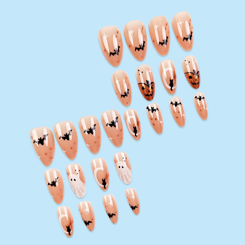 24 قطعة ضغط اللوز البسيط على ا - مراجعة Nail Art Press On وسعره