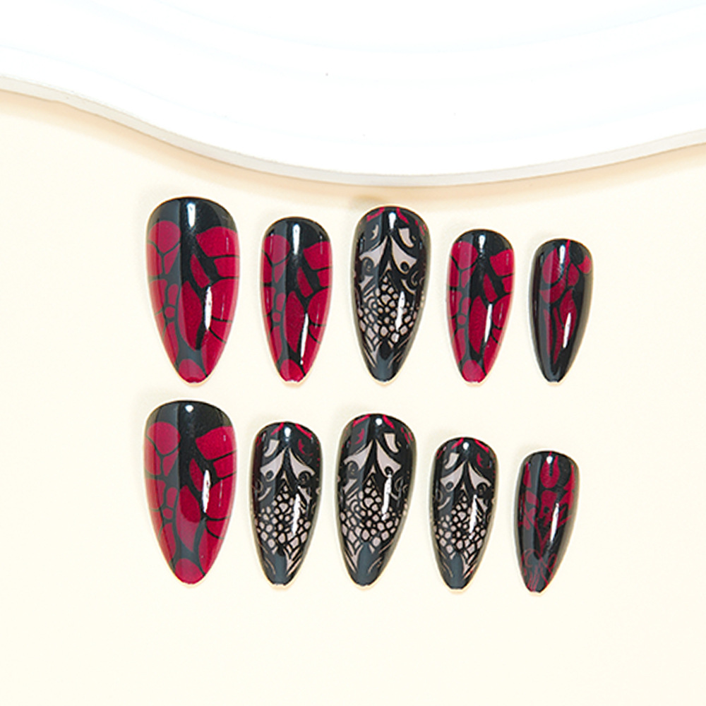 أظافر صناعية متوسطة الحجم للنس - مراجعة Nail Art Press On وسعره